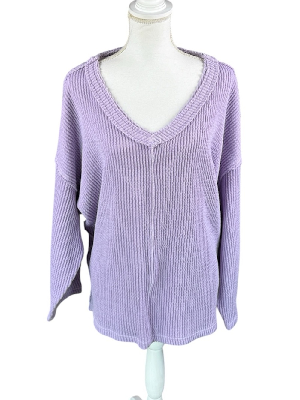 Free People We The Free Coast 2 Coast Thermal Top Blush Lilac Size Medium